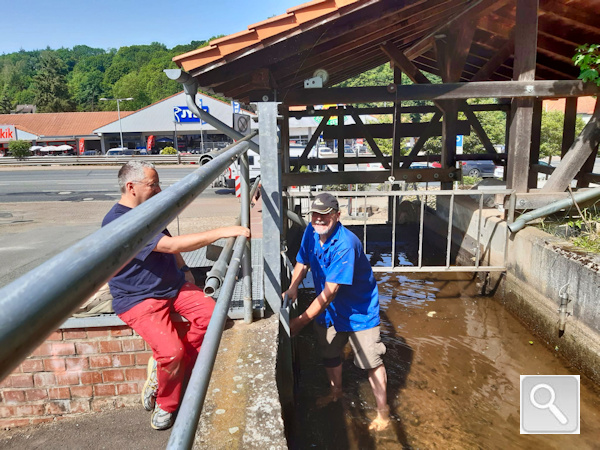 Putztag am Wasserrad in Herzberg 2022