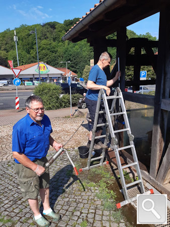 Putztag am Wasserrad in Herzberg 2023