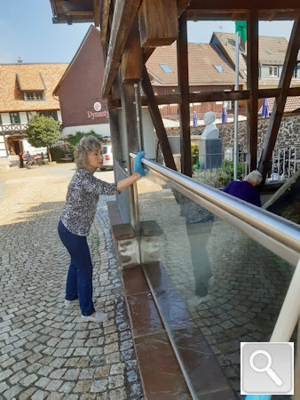 Putztag am Wasserrad in Herzberg 2023