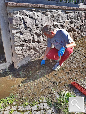 Putztag am Wasserrad in Herzberg 2023